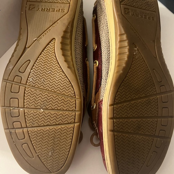 Sperry Top Siders sz 8 Cordovan Anchor emboseed Angelfish - Picture 4 of 5